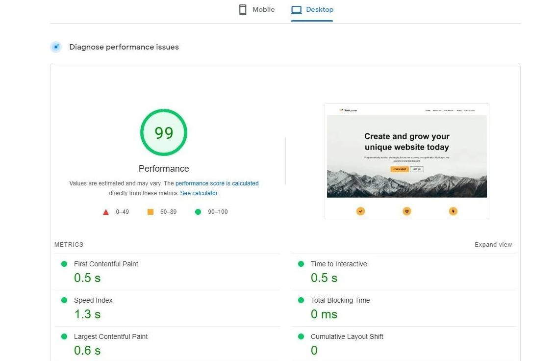 BlueHost美国虚拟主机PageSpeed Insights和Pingdom测试