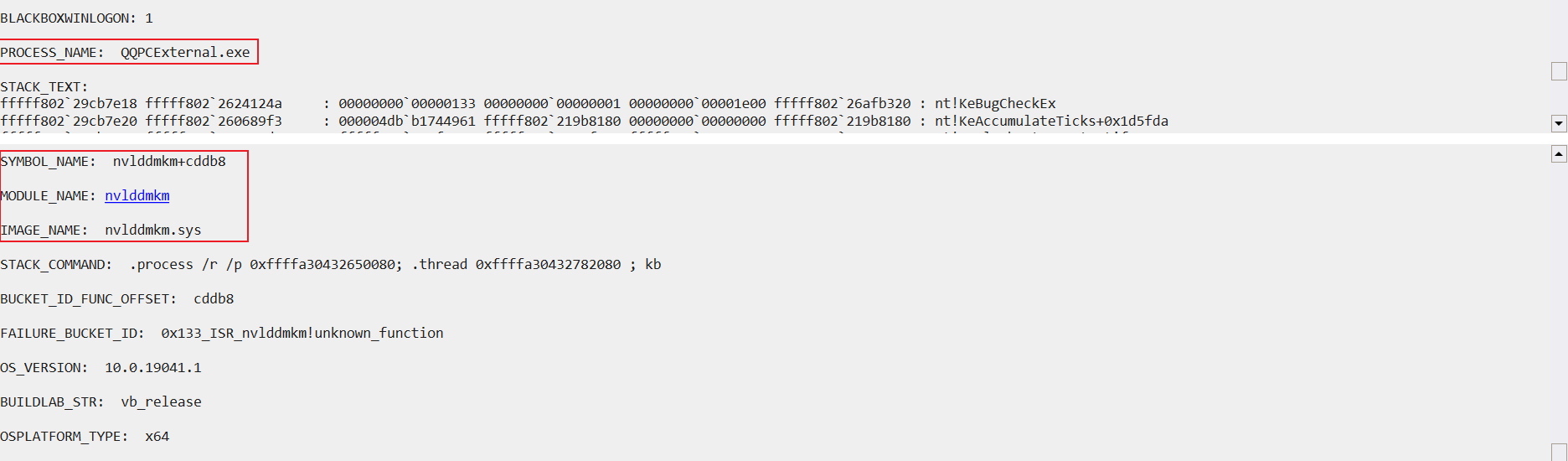 3. 蓝屏分析示例 4