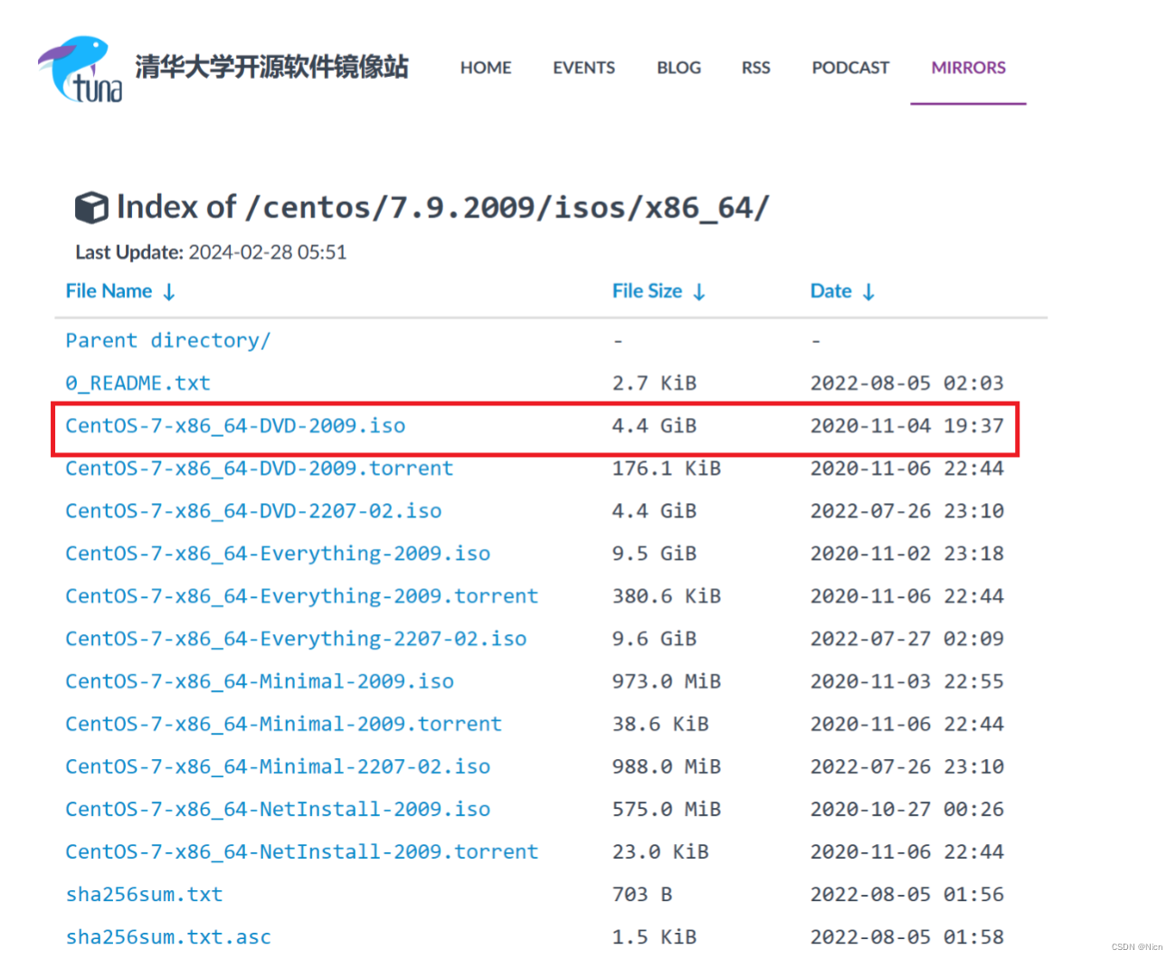 1.3centos-7 清华大学镜像下载