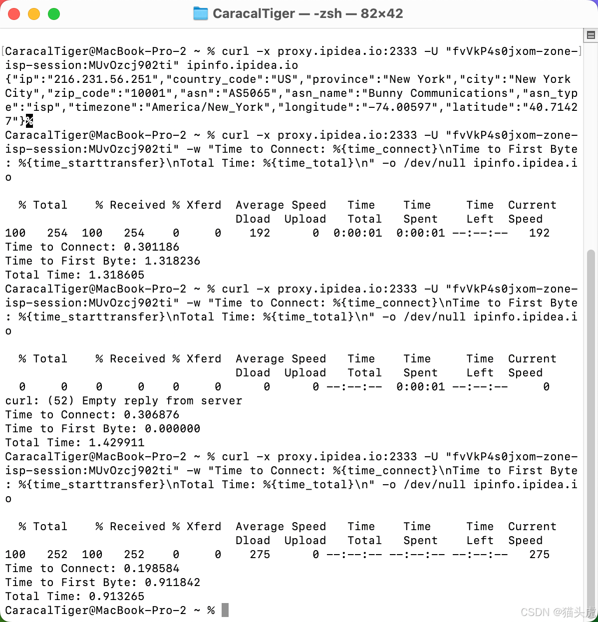 实测响应速度与延迟