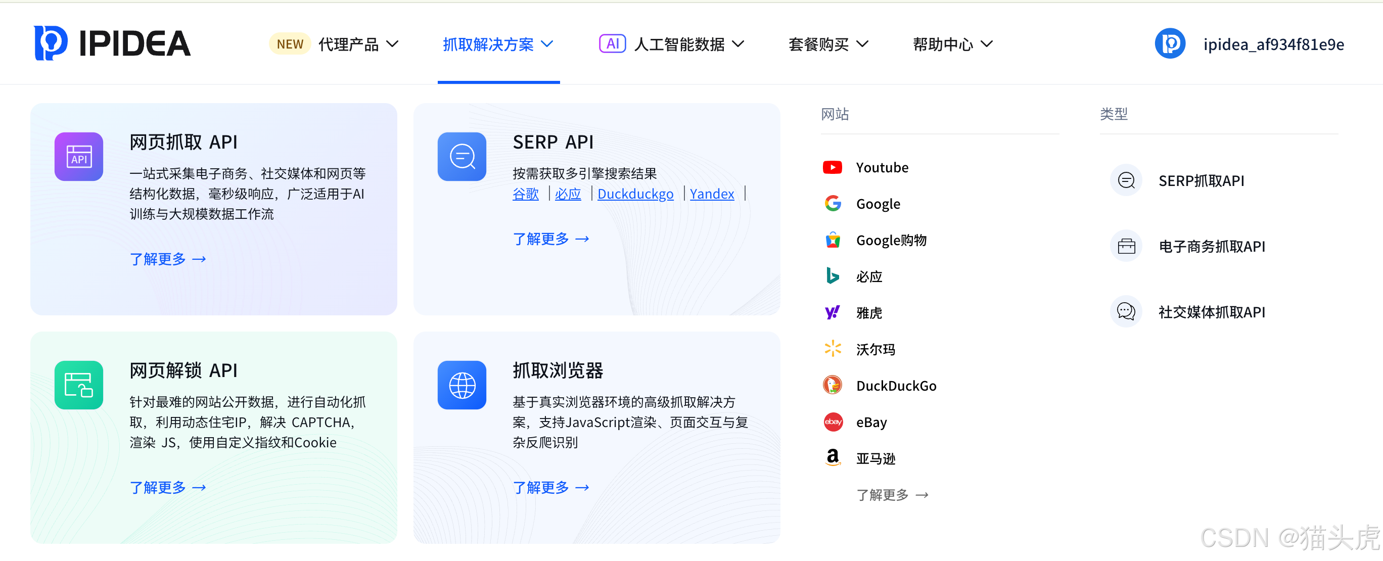 网页抓取与人工智能数据集支持