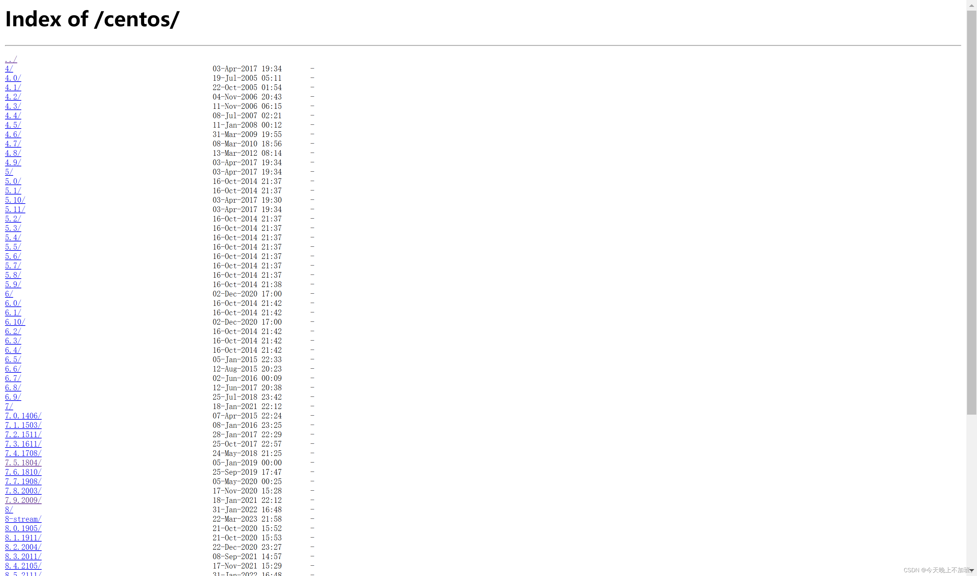 3.1进入网易开源镜像下载地址