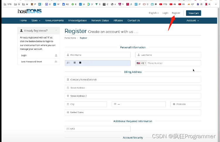选好自己需要的机型点击注册