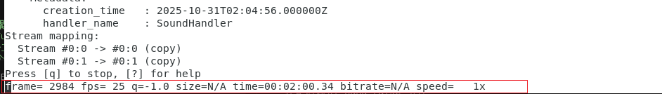 步骤 3：用 FFmpeg 推送本地视频到 RTSP 服务器