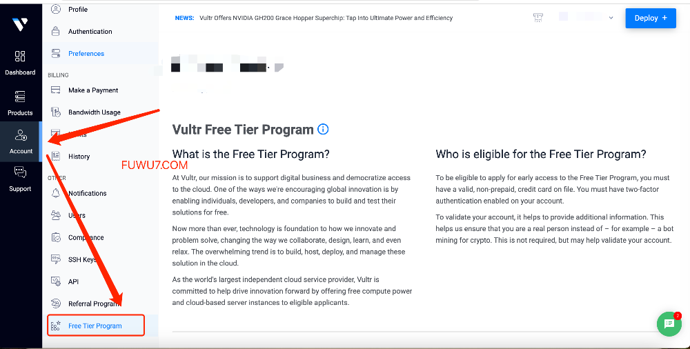 Vultr免费VPS试用7天以上申请
