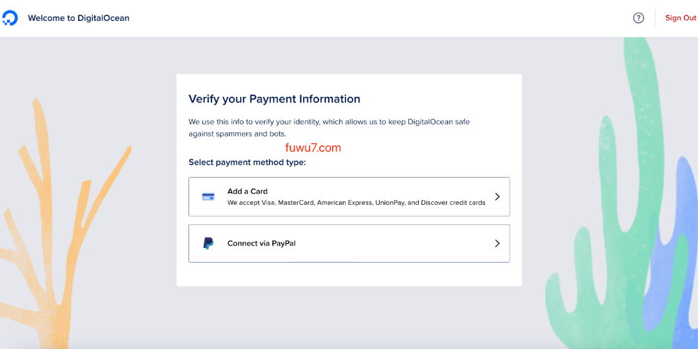 DigitalOcean免费VPS试用7天以上申请绑定支付方式