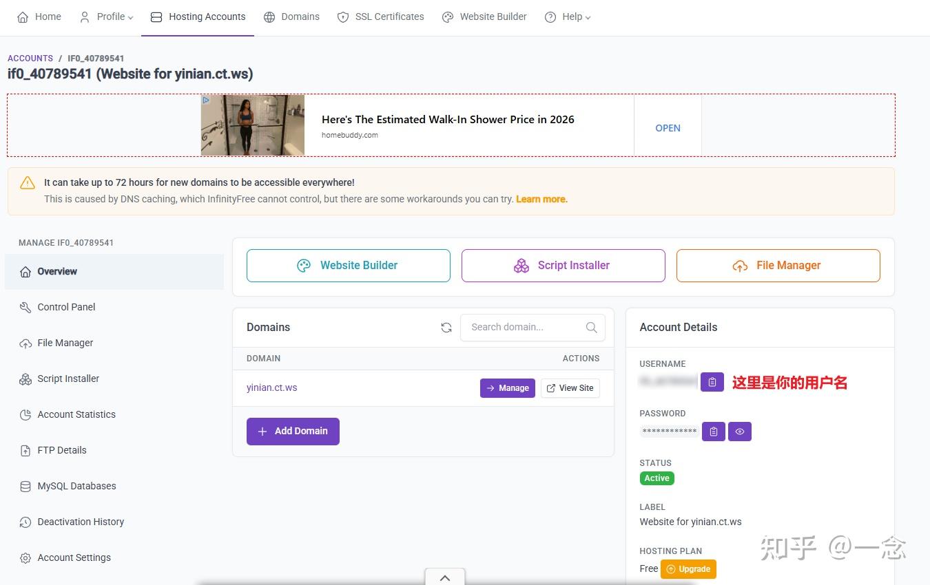 InfinityFree主机管理详解