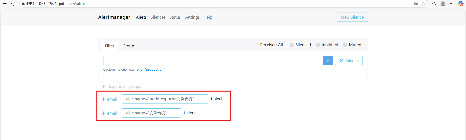 5. 利用 Alertmanager 配置 Node Exporter 告警_图6