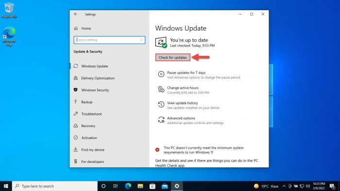 如何修复 Photoshop 11 中的“内存不足 (RAM)”错误 检查 Windows 10 更新