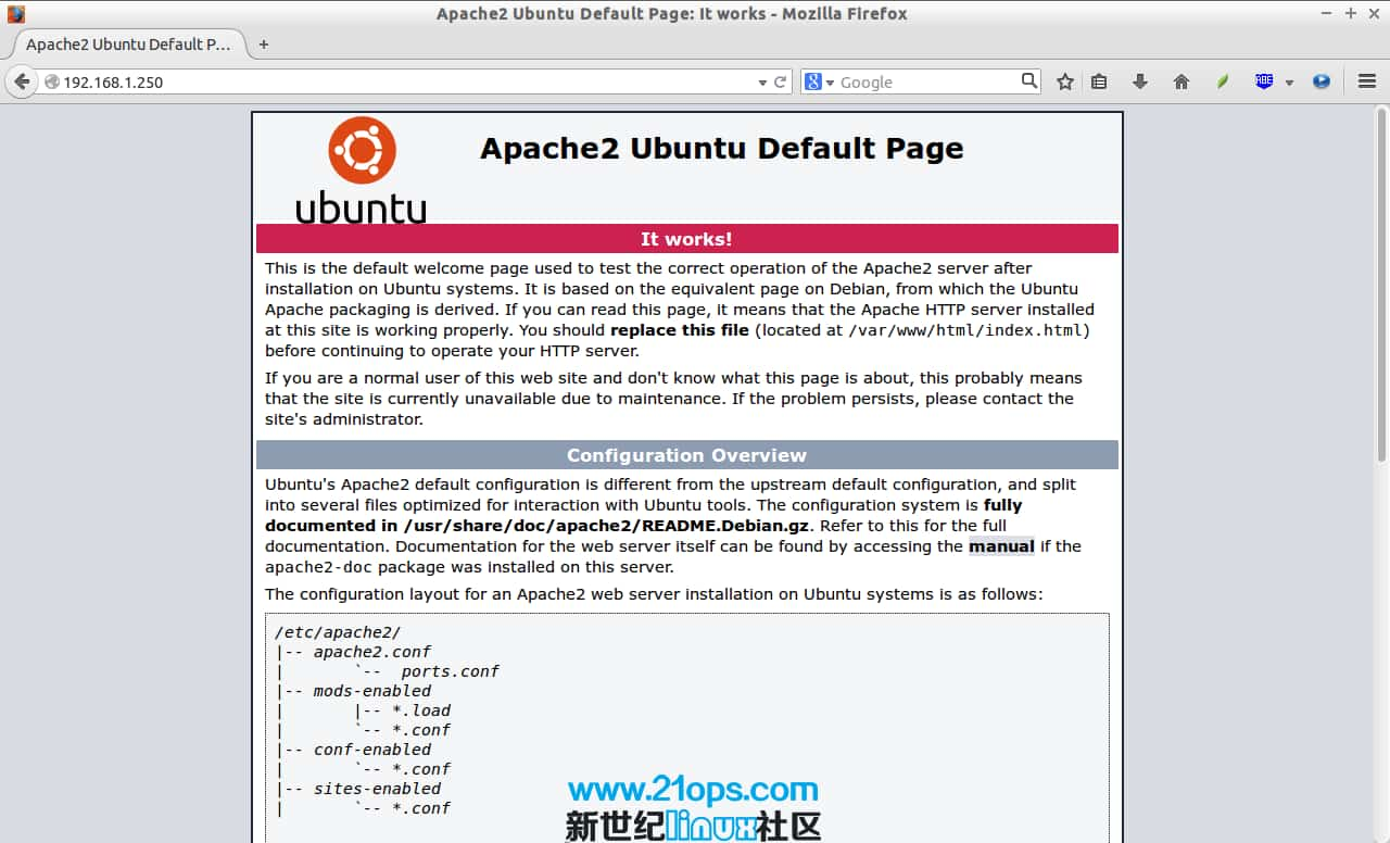 ubuntu 14.04设置Apache虚拟主机的方法