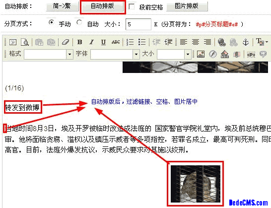 dedecms正文自动排版插件 伪原创站必备